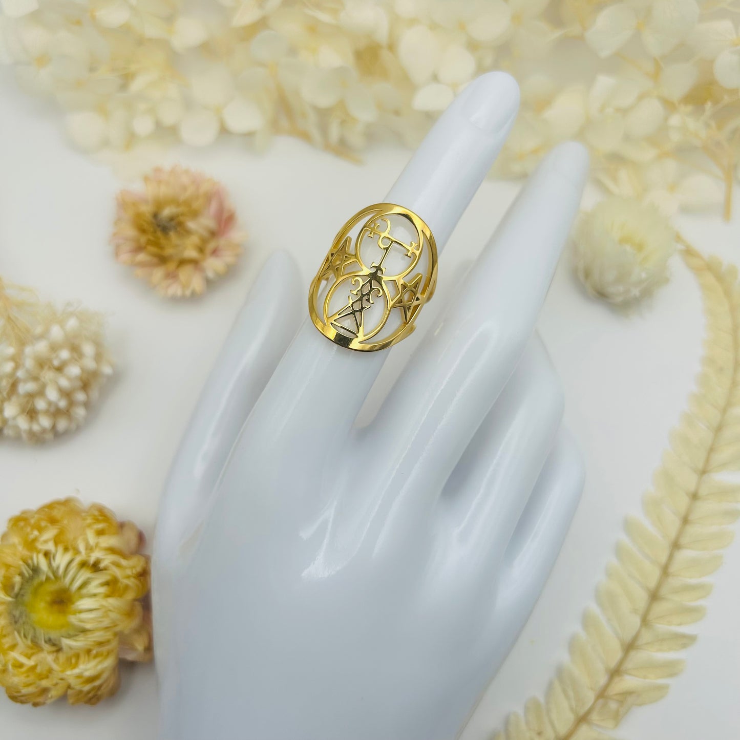 Lilith/Lucifer Seal Ring (Gold)