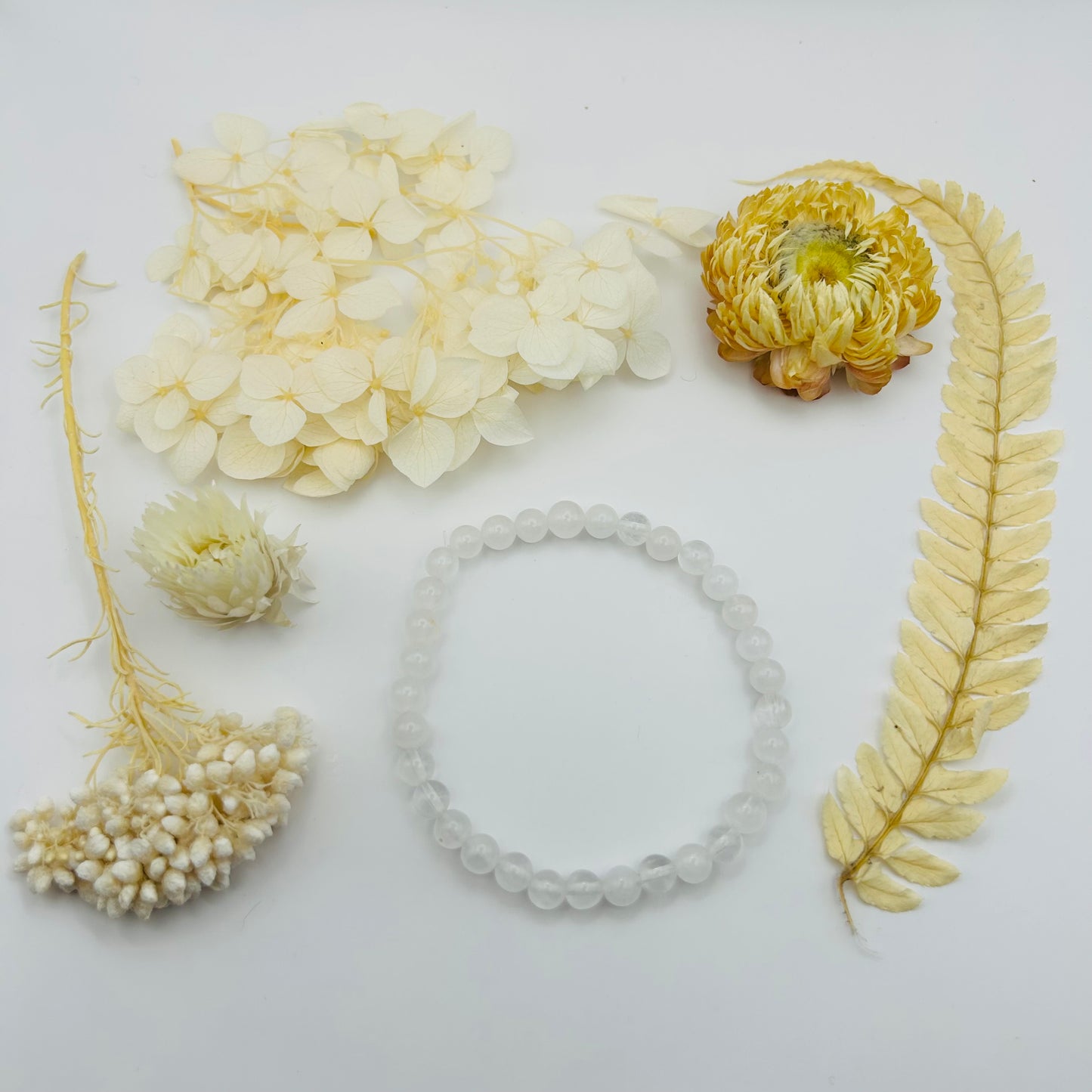 Misty Rock Crystal Bracelet (6 mm)