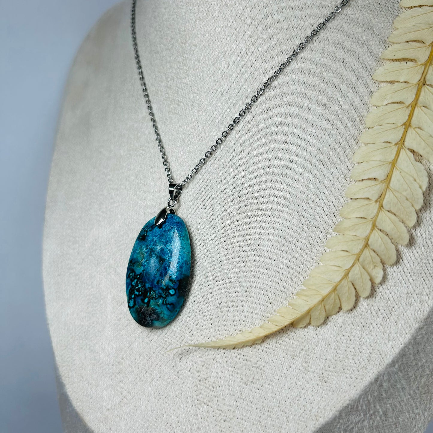 Shattuckite Pendant