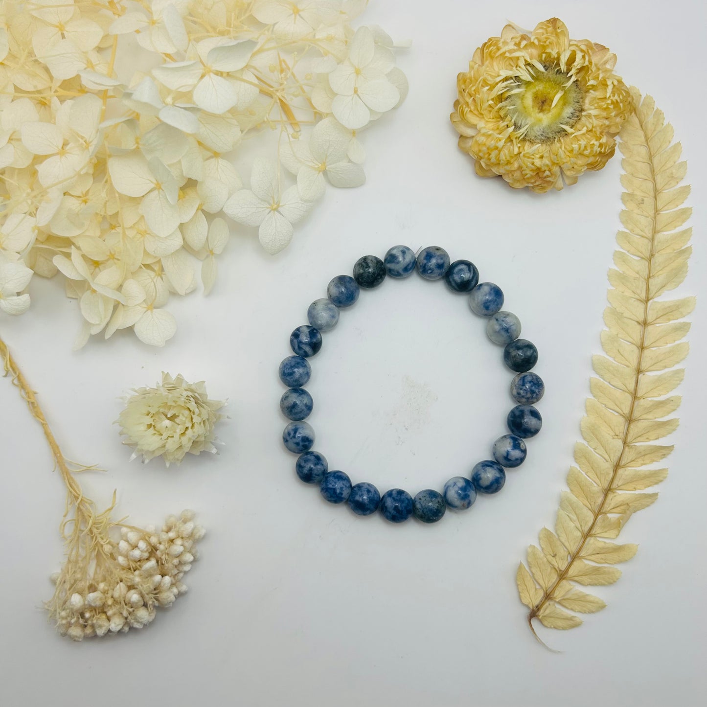 Bracelet Sodalite Blanche (8 mm)