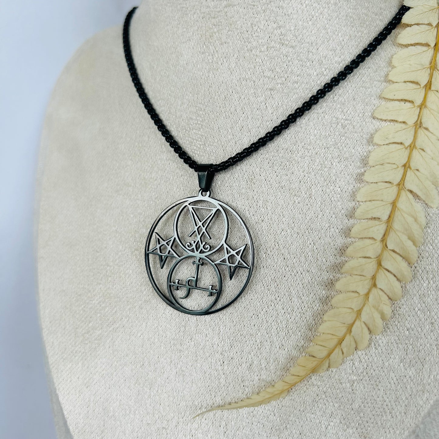 Seal of Lilith/Lucifer Necklace (Black)