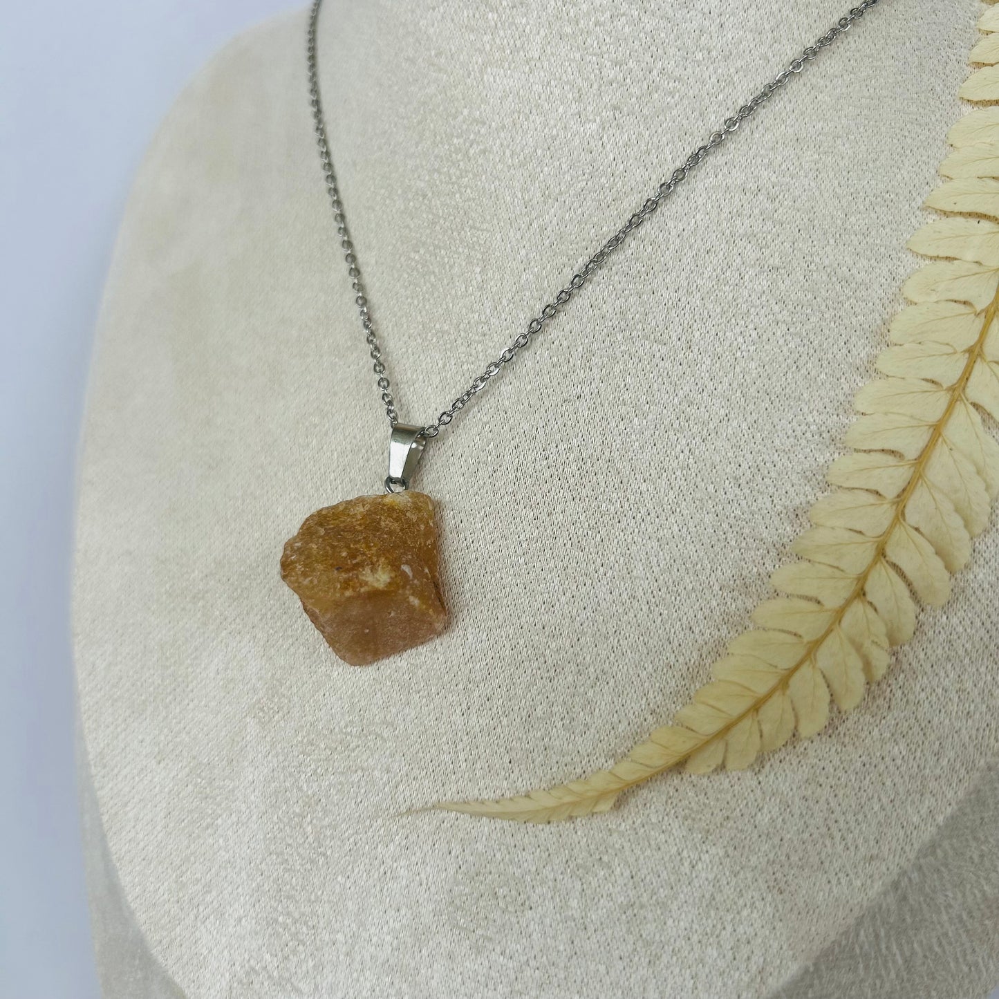 Orange Aventurine Pendant (AA) - Raw