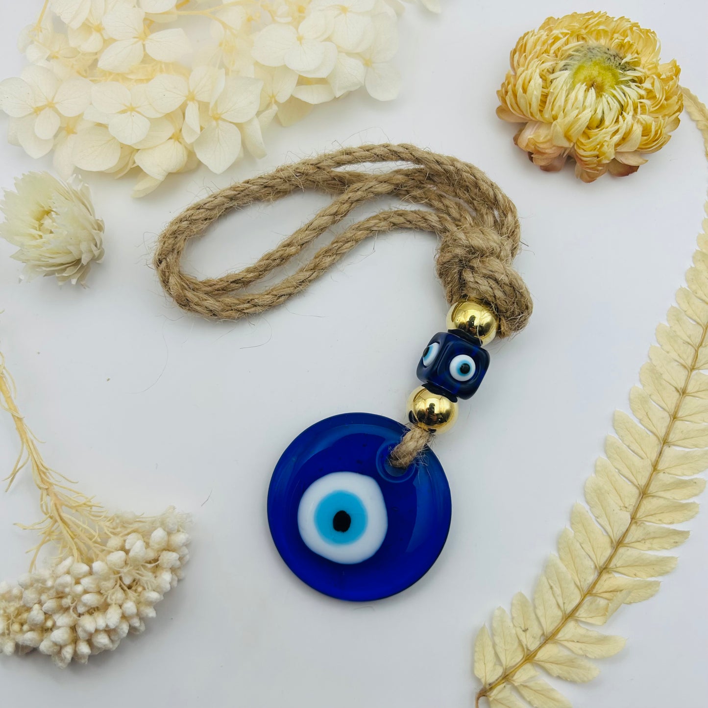Amulette Œil Nazar Boncuk (Macramé)