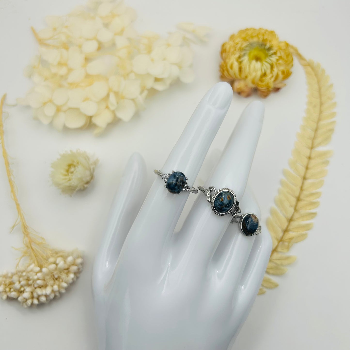 Bague argentée Pietersite AAA (T.R.)