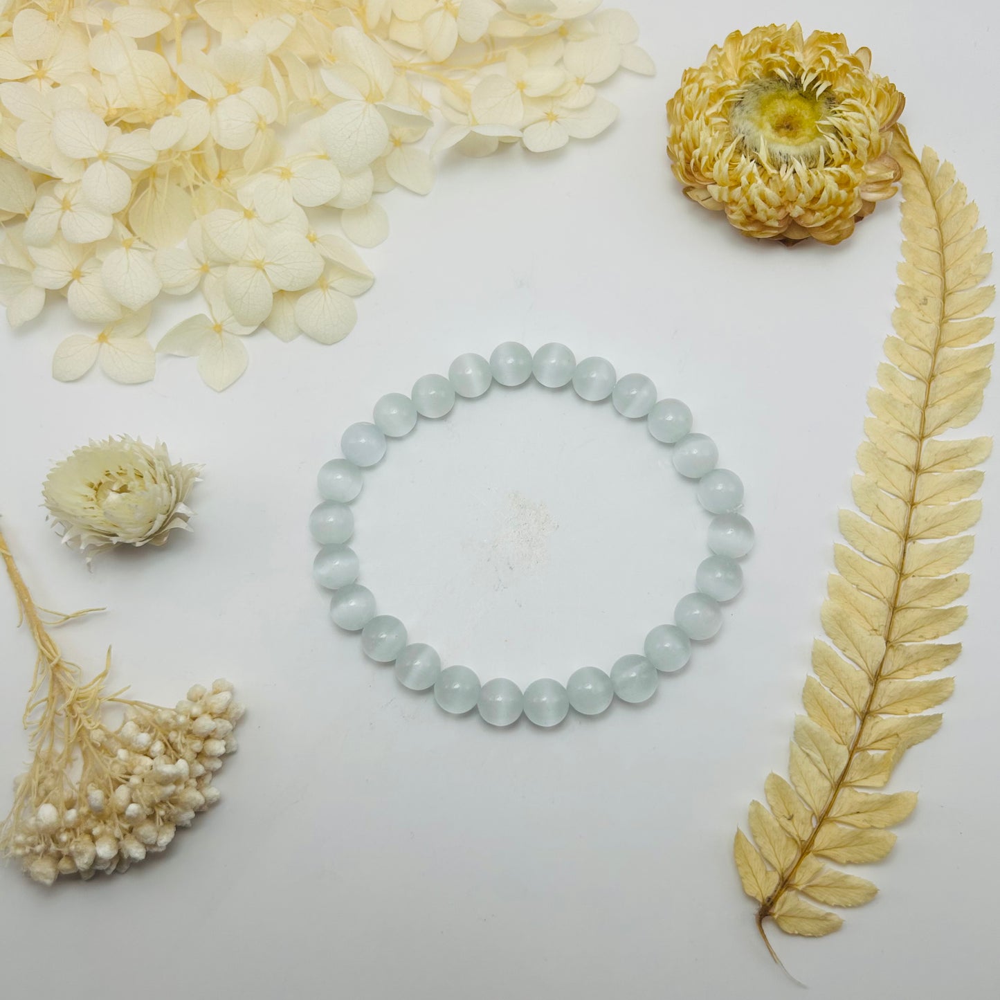 Bracelet Sélénite (8 mm)