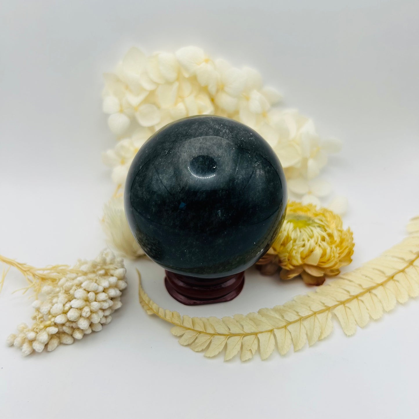 AA Silver Obsidian Sphere
