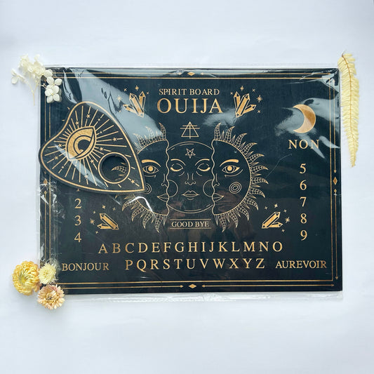 Ouija board + Planchette (wood)