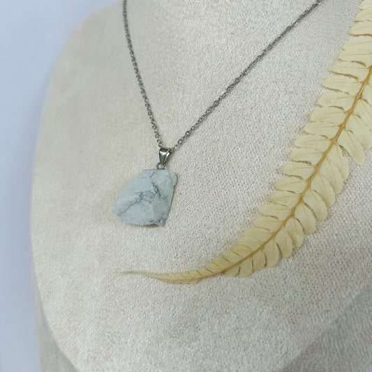 Howlite Pendant (AA) - Raw