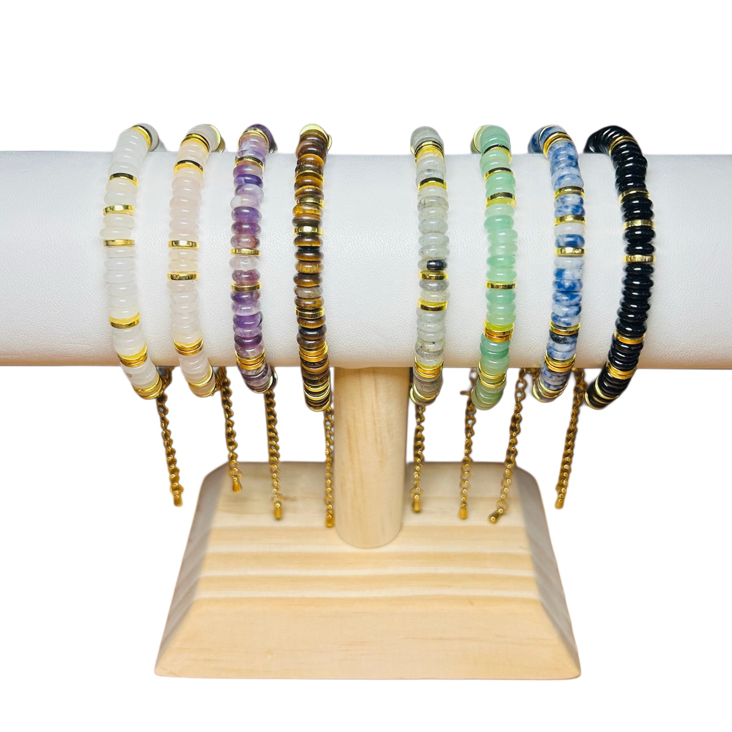 Bracelet Doré pour Femme en Pierres Naturelles A