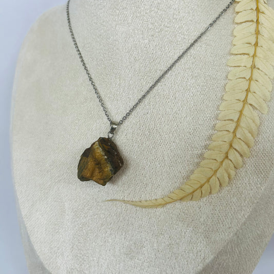 Tiger's Eye Pendant (AA) - Raw 