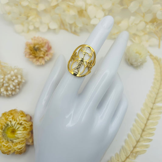 Lilith/Lucifer Seal Ring (Gold)