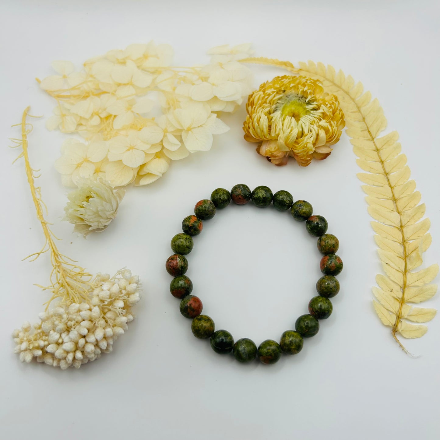 Unakite Bracelet (8 mm)