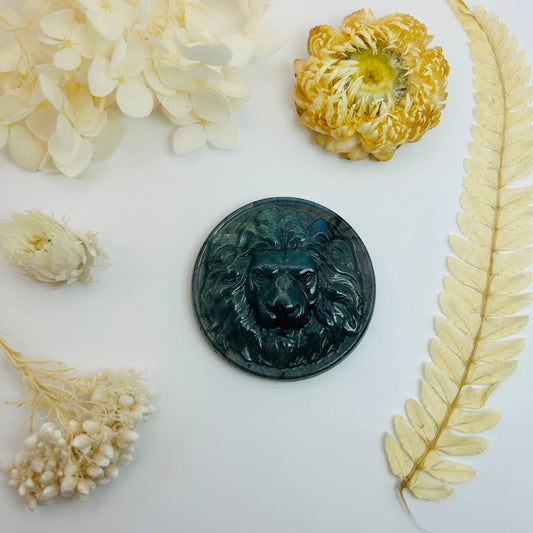 Tête de Lion en Labradorite AA+