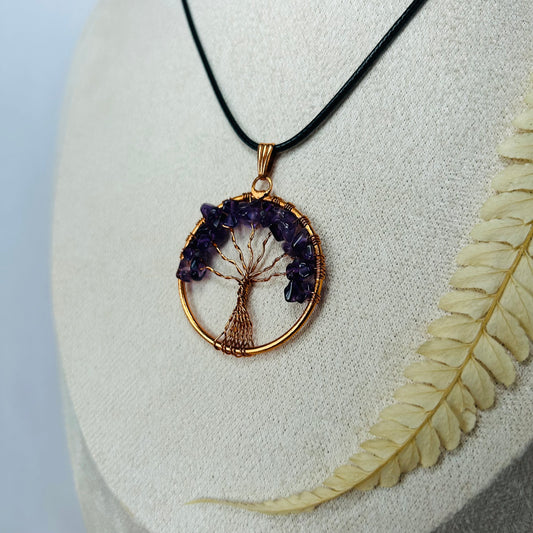 Amethyst Tree of Life Pendant
