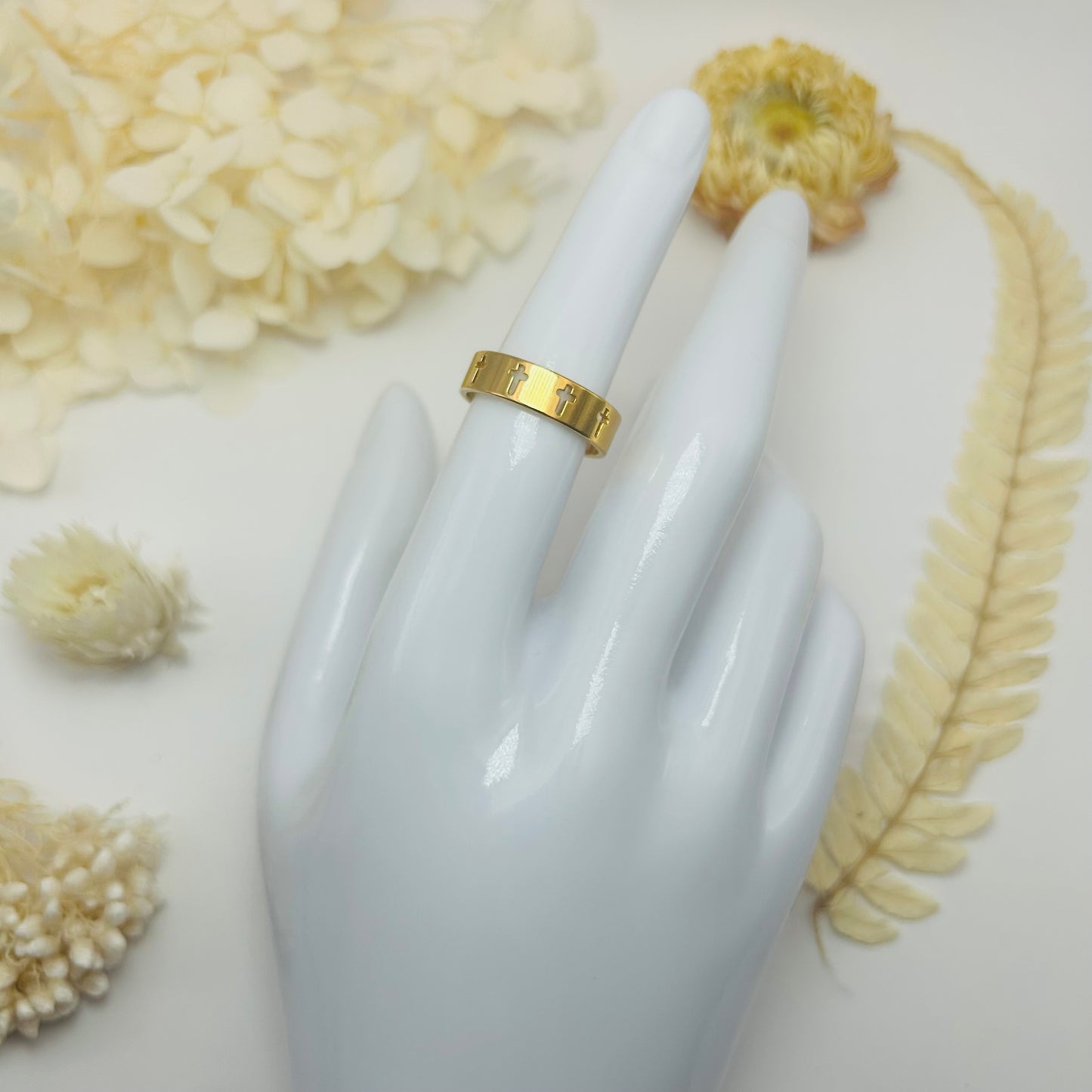 Cross Ring (gold) Size 58