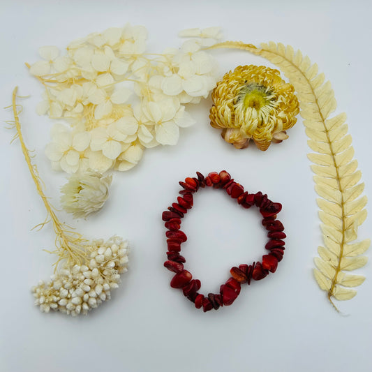 Red Coral Baroque Bracelet