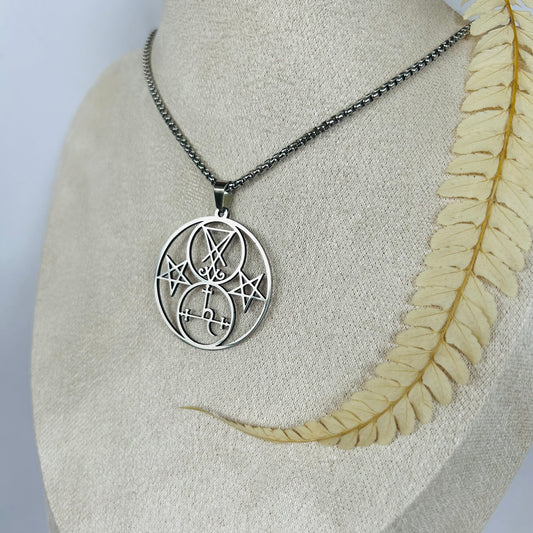 Seal of Lilith/Lucifer Necklace (Silver)