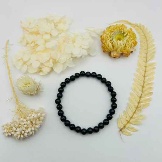 Black Spinel Bracelet (6 mm)