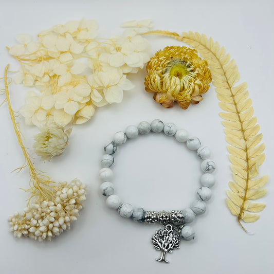 Howlite Bracelet (8 mm)