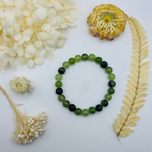 Bracelet Préhnite (8 mm)