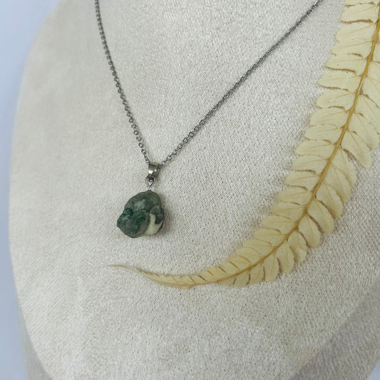Moss Agate Pendant (AA) - Raw