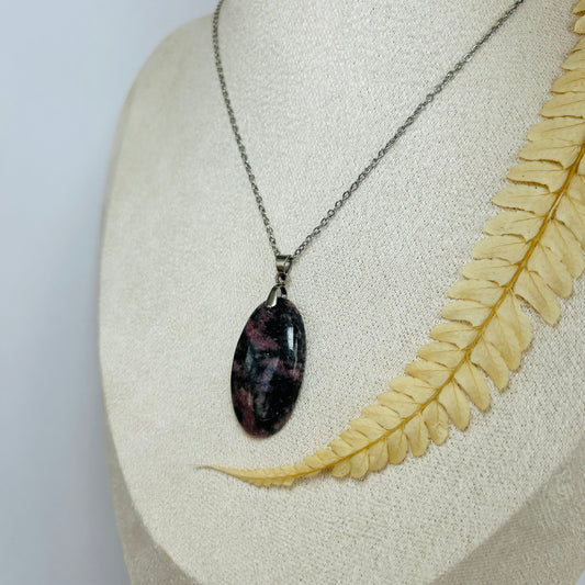 Pendentif Rhodonite