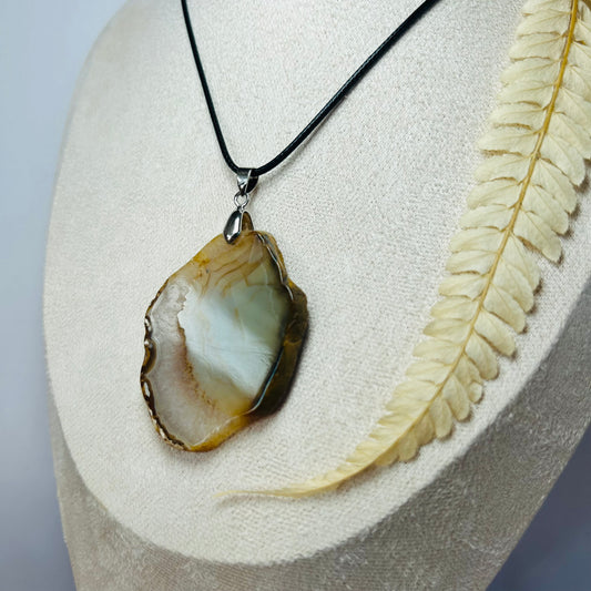 Agate Slice Pendant