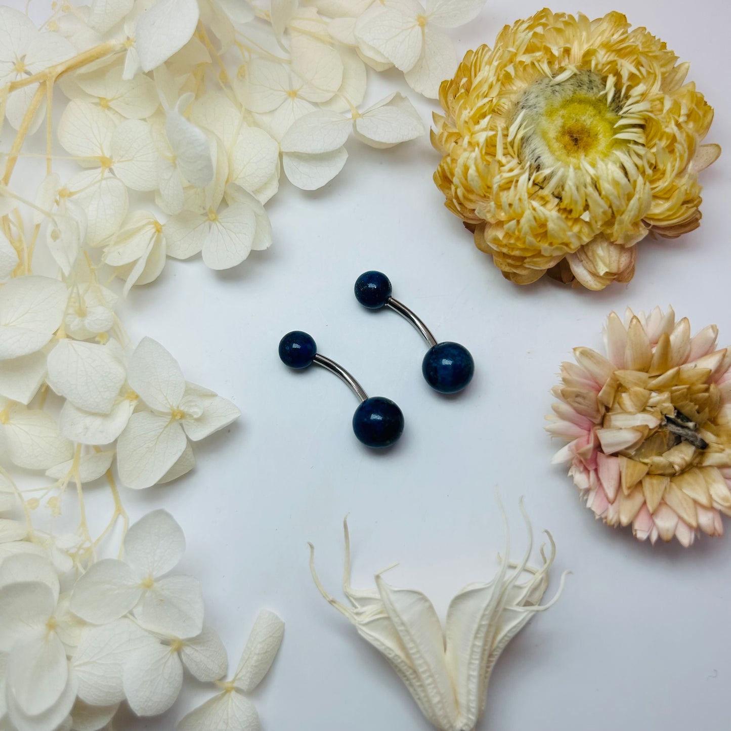 Navel piercing - Sodalite