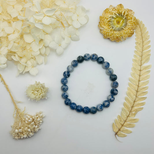 Bracelet Sodalite Blanche (8 mm)