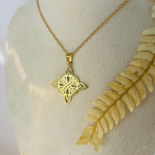 Witch's Knot Necklace - Eternal Protection (gold)