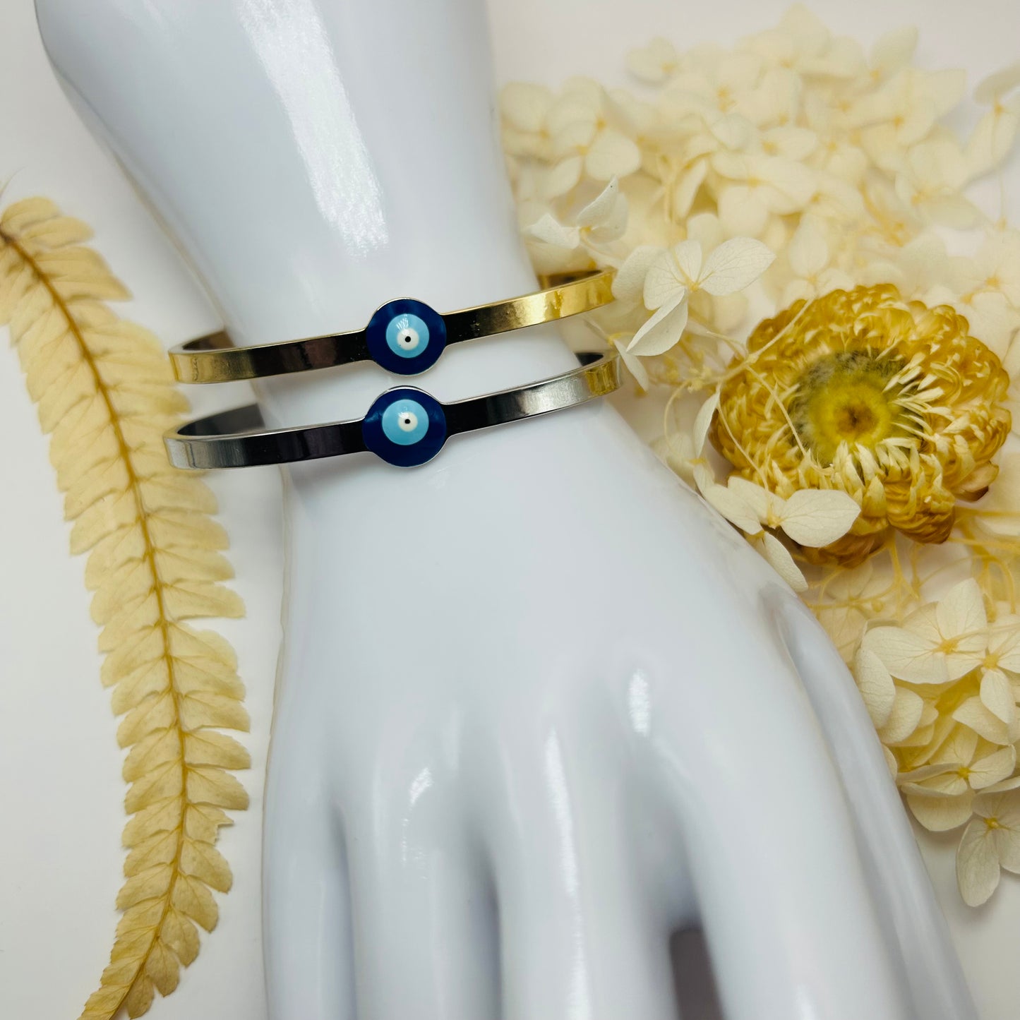 Bracelet Œil Nazar Boncuk (doré)