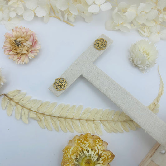 Seed of Life earrings (gold)