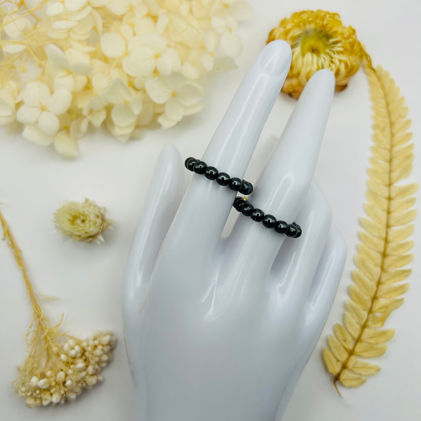 Bague anti-stress en Hématite (T.R.)