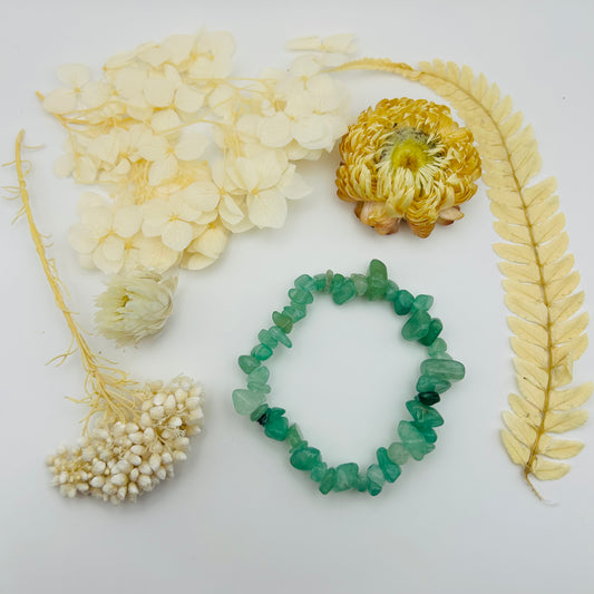 Green Aventurine baroque bracelet