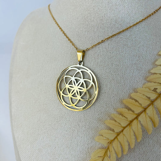 Seed of Life Necklace (gold)