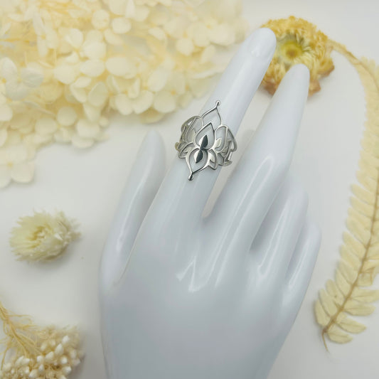 Lotus Flower Ring (silver)