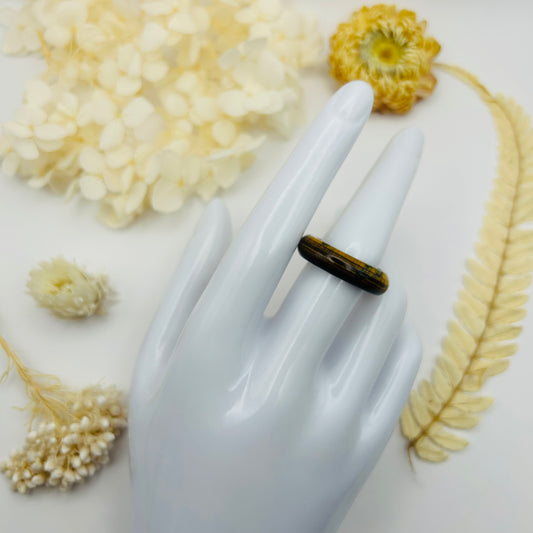 Tiger Eye Ring (Size 60)