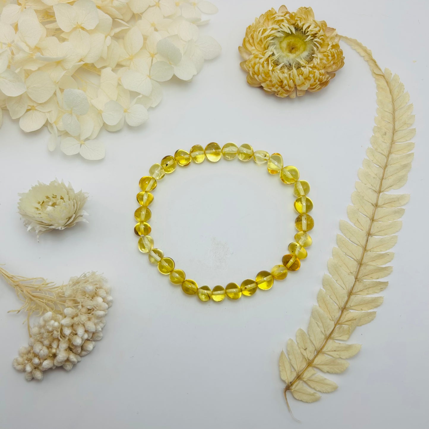 AA+ Yellow Amber Bracelet (6/8 mm)