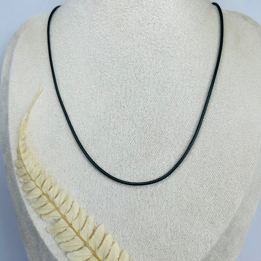Waxed cord necklace 
