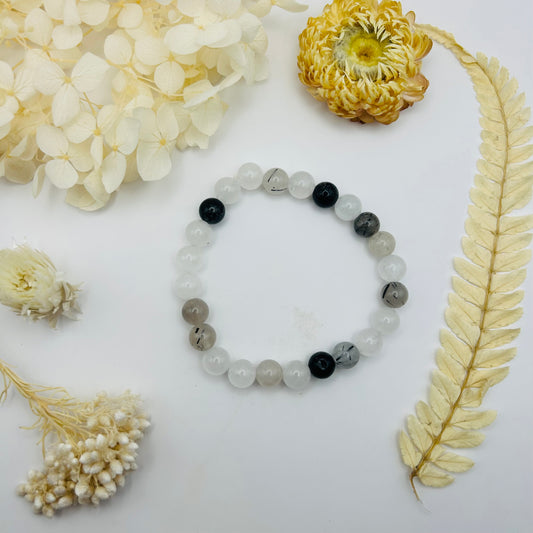 Quartz Tourmaline Bracelet (8mm)