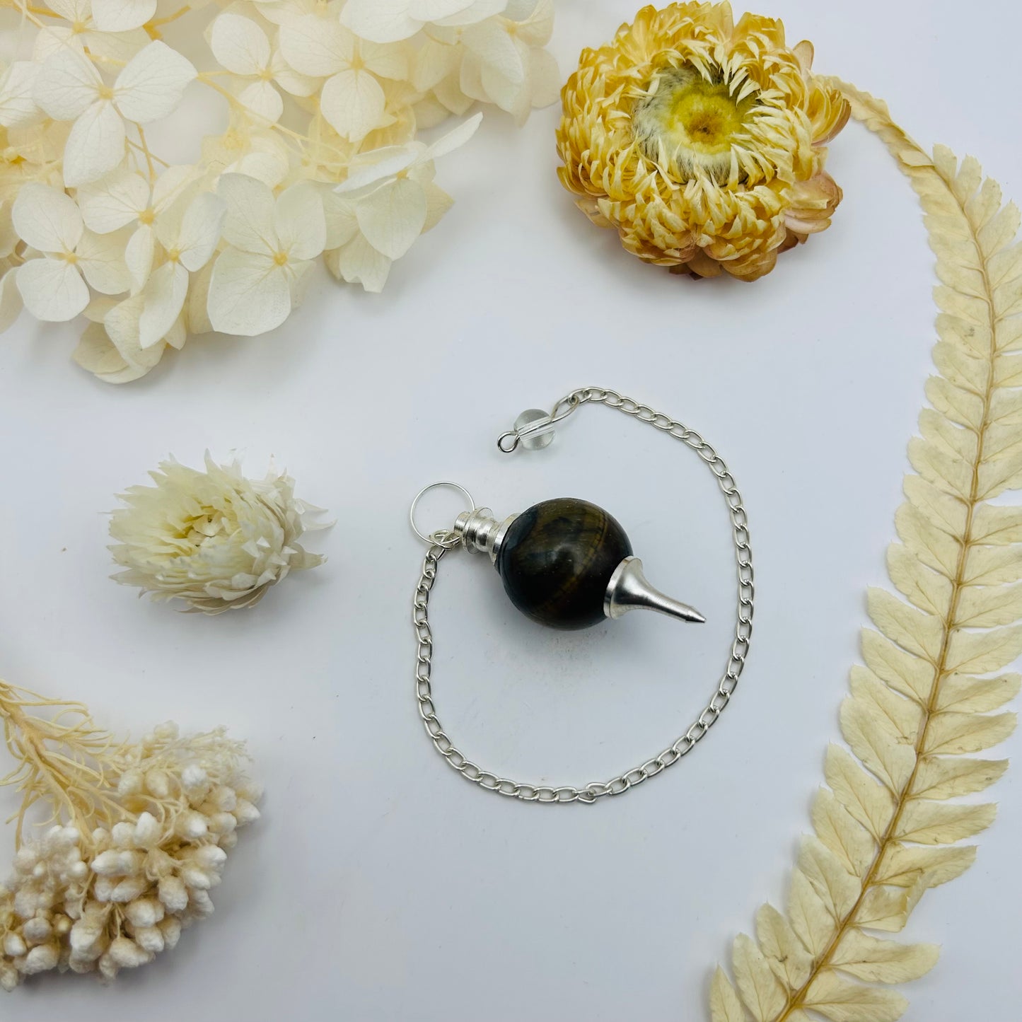 Tiger's Eye Pendulum (silver)