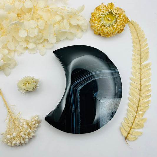 Lune en Agate Noire AA