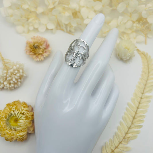 Seal of Lilith/Lucifer Ring (Silver)