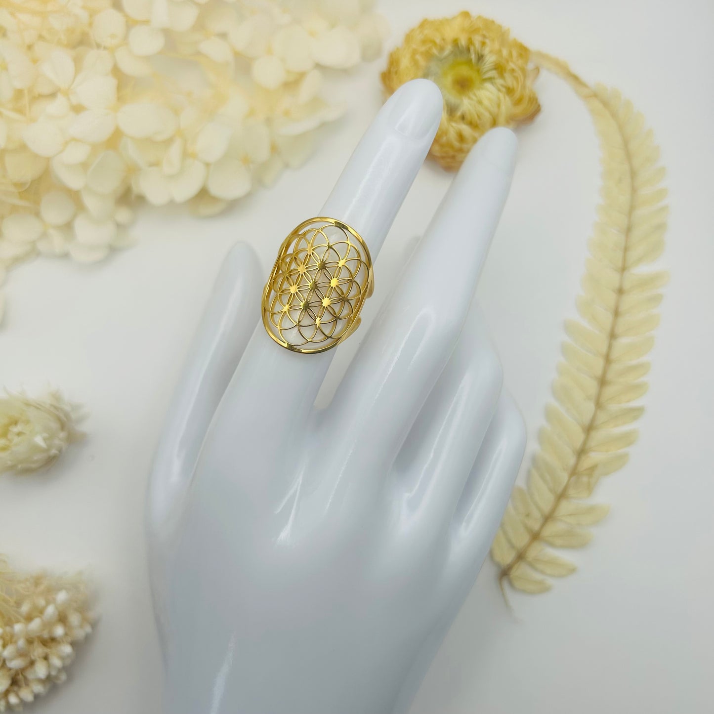 Flower of Life Ring (gold)