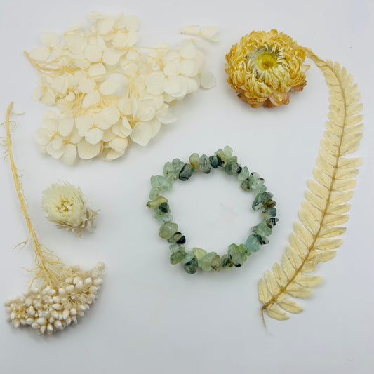 Baroque Prehnite Bracelet