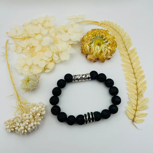 Lava Stone Bracelet (10 mm)
