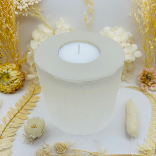 XL Selenite Candle Holder