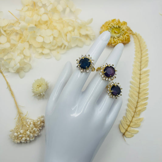AA Fluorite Gold Ring (TR)