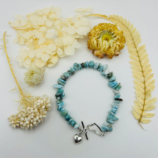 Baroque Larimar Bracelet
