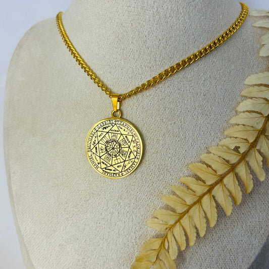 Seal of the 7 Archangels Necklace (gold)
